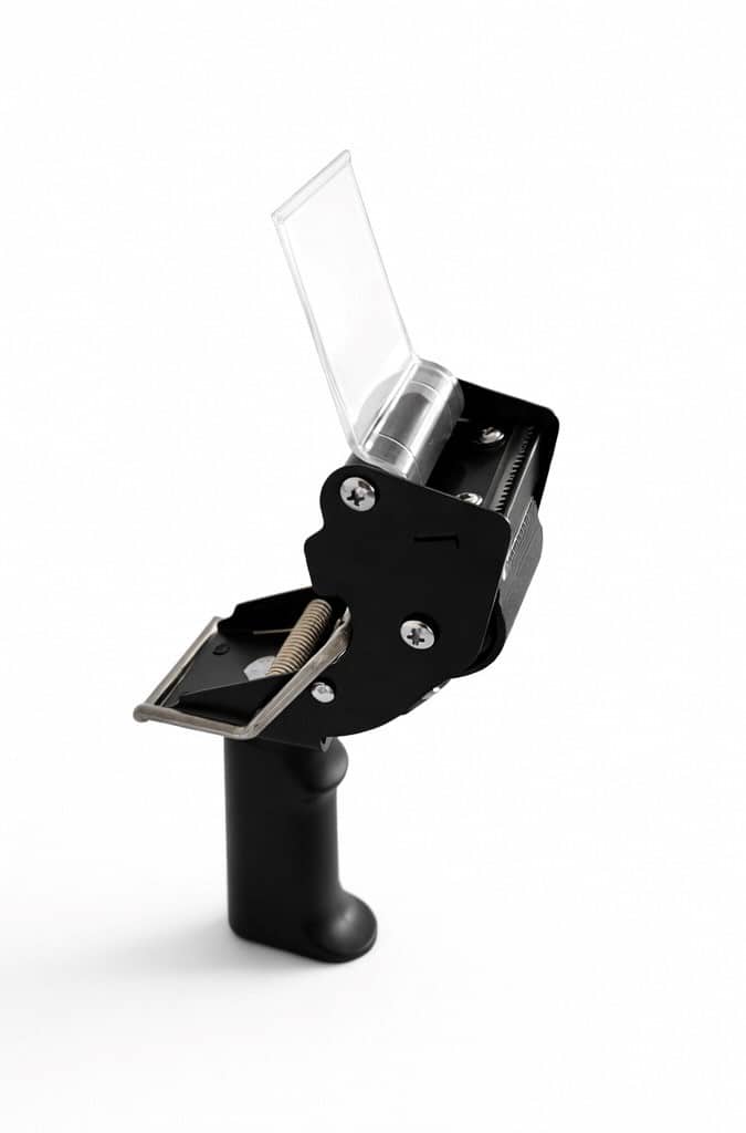 Tape dispenser DD2990R with noice reducer and safety blade